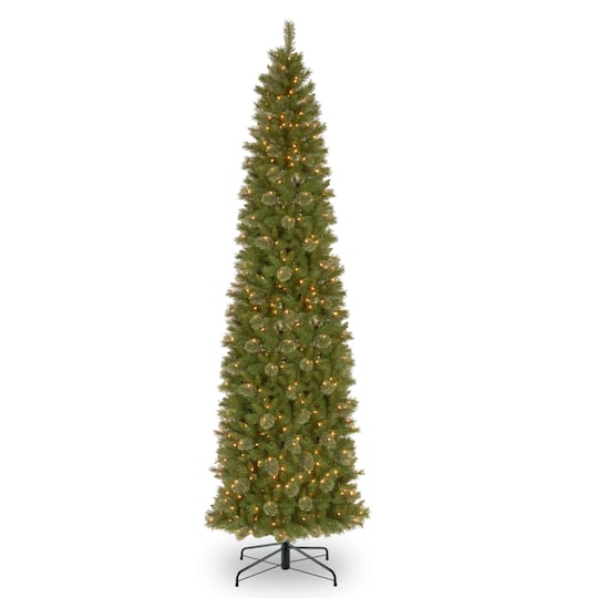 Buy The 12 Ft Pre Lit Tacoma Pine Pencil Artificial Christmas Tree Clear Lights At Michaels 12 Ft Lighted Christmas Tree